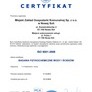 PONOWNIE OTRZYMALIŚMY CERTYFIKAT ŚWIADCZĄCY O SPEŁNIANIU WYMAGAŃ NORMY ISO 9001:2008 w zakresie badań fizykochemicznych wody i ścieków