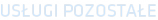 USŁUGI POZOSTAŁE